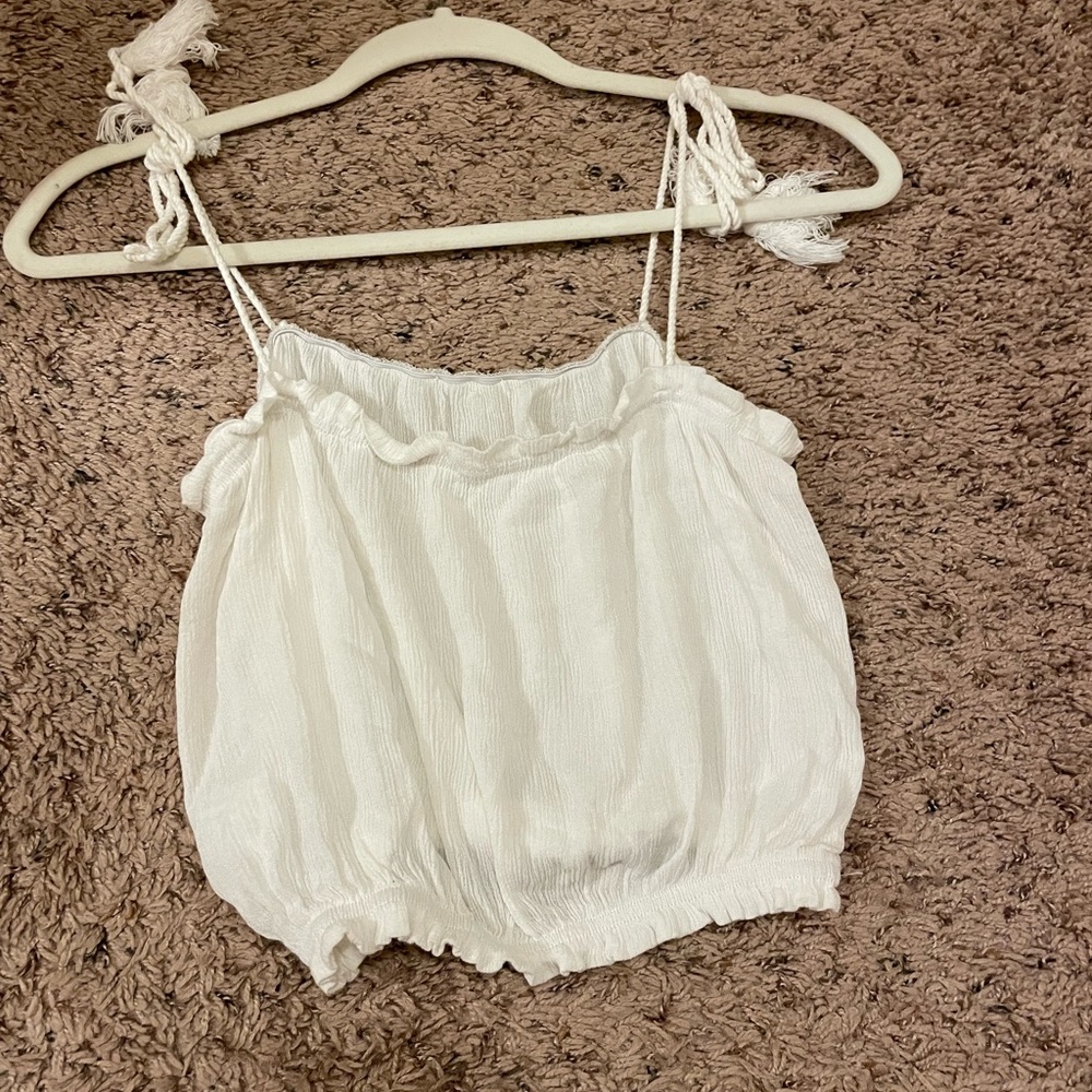 White cropped cami size small